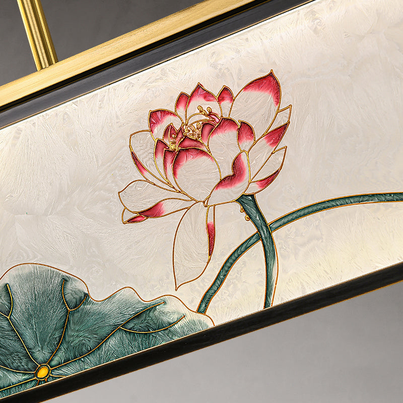 Accesorios de iluminación de la isla de cilindro modernos iluminación de vidrio