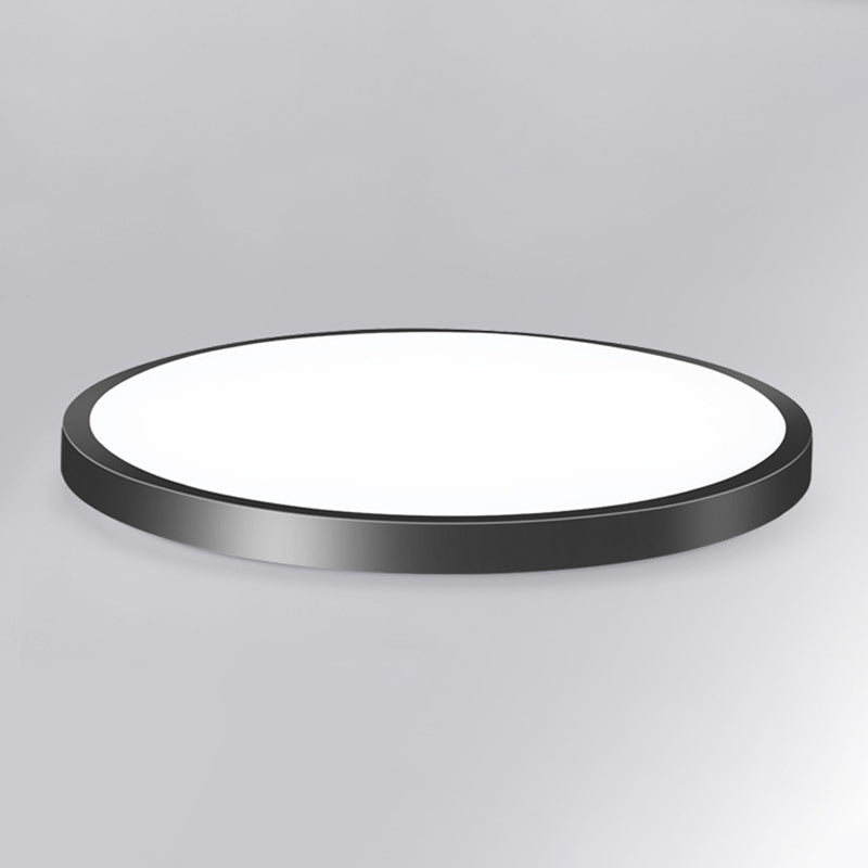 Round Shape LED Ceiling Lamp Modern Iron 1 Light Flush Mount for Balcony Bedroom