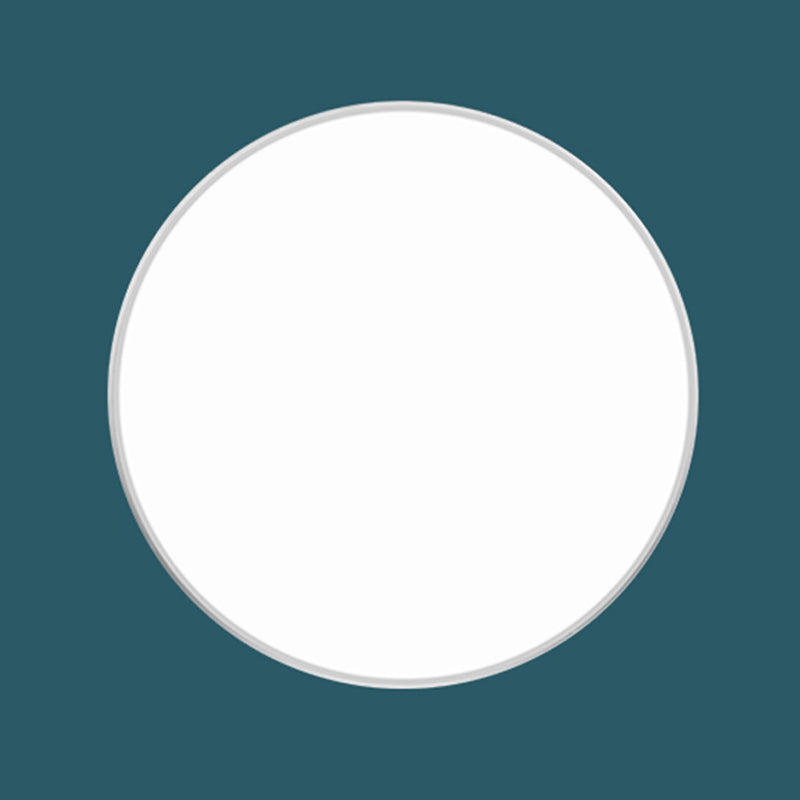 Round Shape LED Ceiling Lamp Modern Iron 1 Light Flush Mount for Balcony Bedroom
