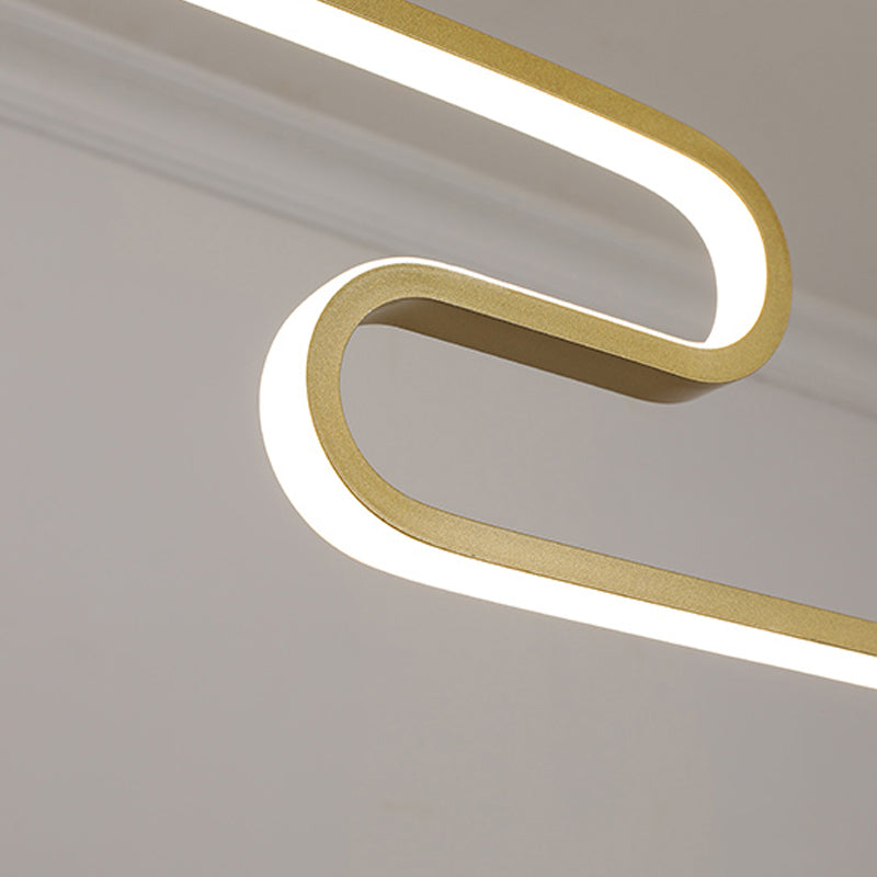 Ideas de iluminación de isla de metal lineal Ideas de té modernas iluminación de islas