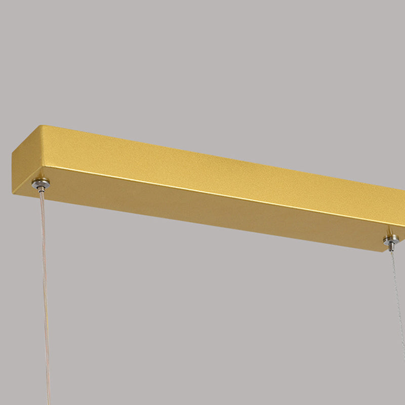 Geometrische Inselleuchte moderne Teelauminselbeleuchtung mit Acrylschatten