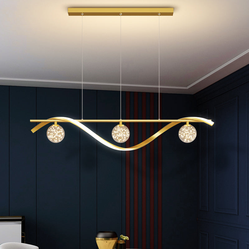 Luminaires d'éclairage de l'île sphérique modernes