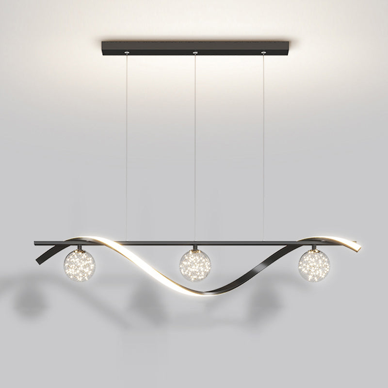 Luminaires d'éclairage de l'île sphérique modernes