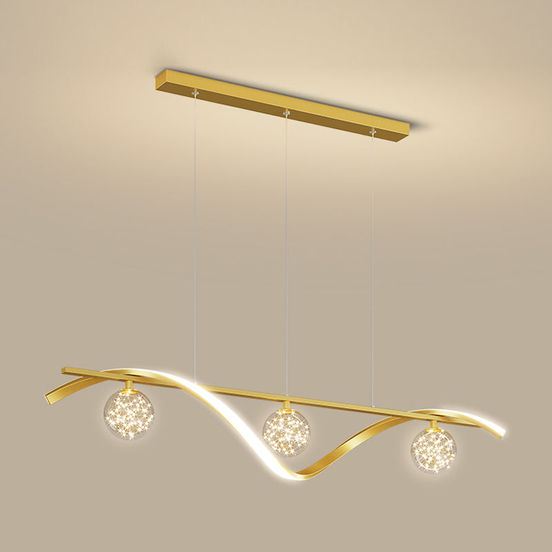 Luminaires d'éclairage de l'île sphérique modernes