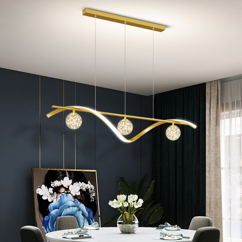 Luminaires d'éclairage de l'île sphérique modernes