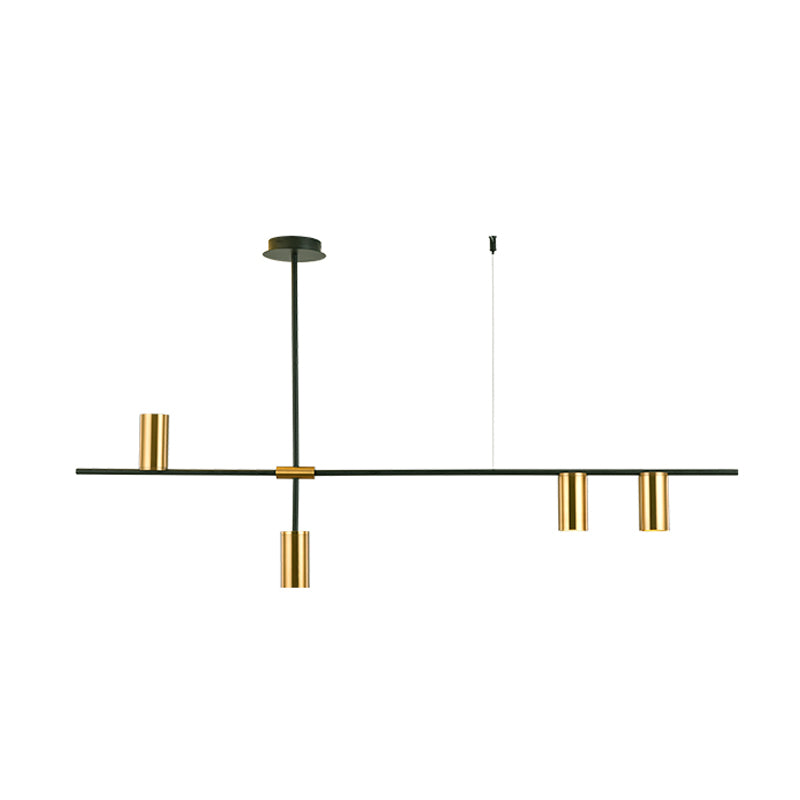 Modern Cylinder Island Lighting Fixtures Metal Pendant Lighting