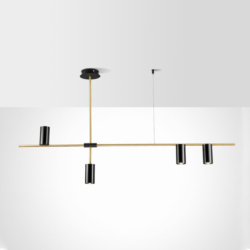 Modern Cylinder Island Lighting Fixtures Metal Pendant Lighting