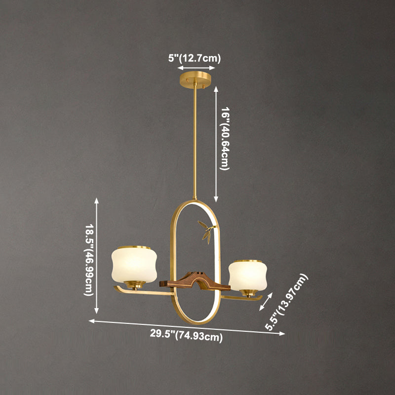 Modern Cylinder Island Lighting Fixtures Glass Pendant Lights