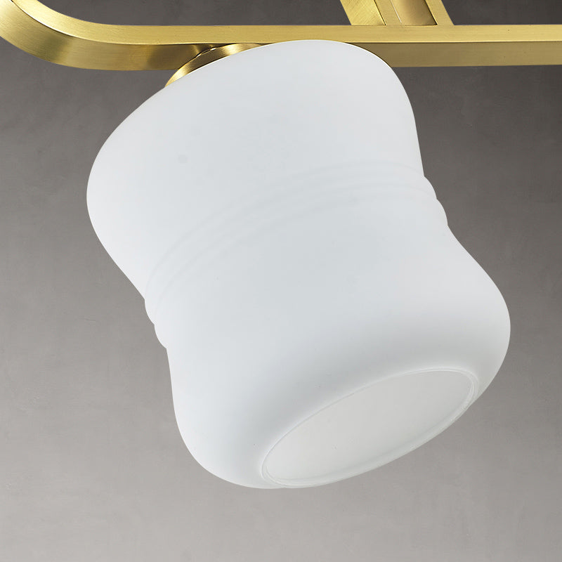 Modern Geometry Island Lighting Fixtures Glass 3 Light Pendant Lighting