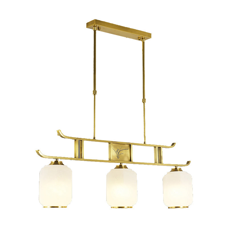 Modern Geometry Island Lighting Fixtures Glass 3 Light Pendant Lighting