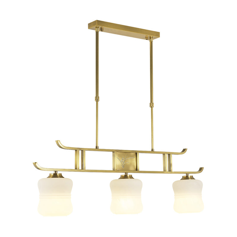 Modern Geometry Island Lighting Fixtures Glass 3 Light Pendant Lighting