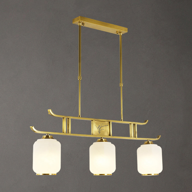 Modern Geometry Island Lighting Fixtures Glass 3 Light Pendant Lighting