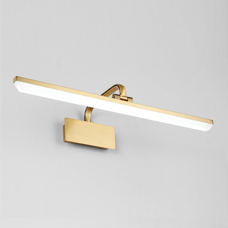 Moderne stijl lineaire wand gemonteerde lampen metalen 1-licht LED ijdelheid lichtbalk