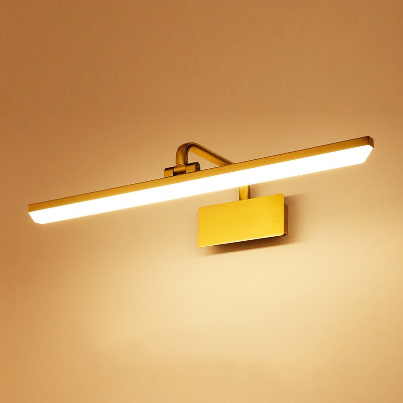 Moderne stijl lineaire wand gemonteerde lampen metalen 1-licht LED ijdelheid lichtbalk
