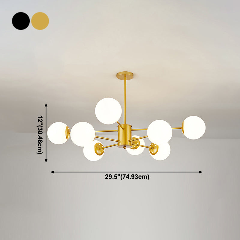 Globe Pendant Lights Modernism Glass Pendant Lighting Fixture for Living Room