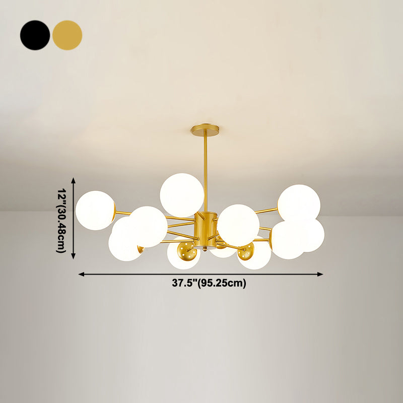 Globe Pendant Lights Modernism Glass Pendant Lighting Fixture for Living Room