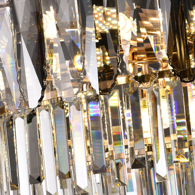 Geometric Pendant Lights Modern Crystal Pendant Lighting Fixture in Gold