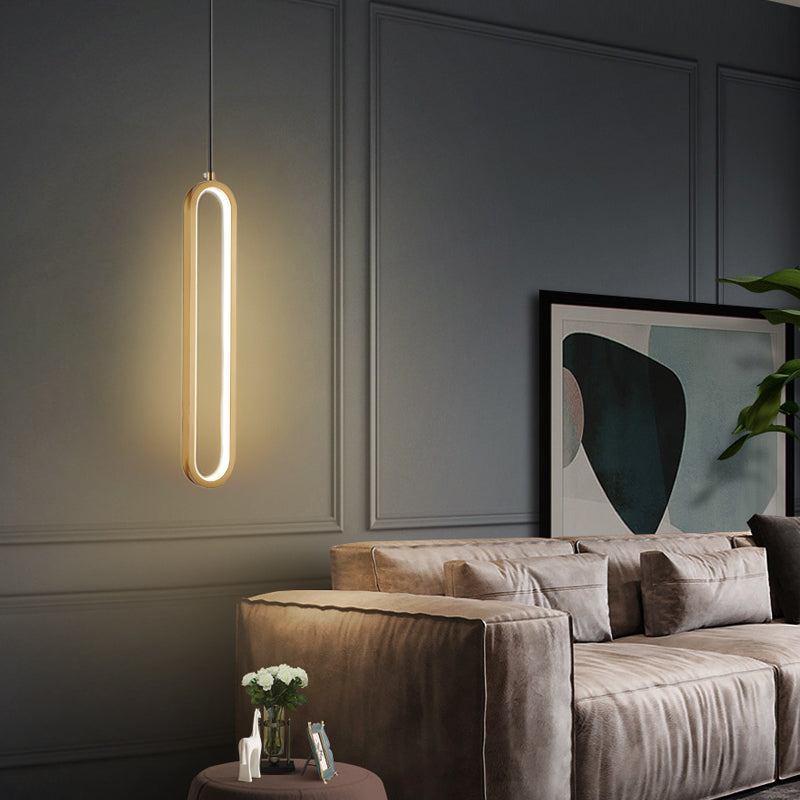 Chambre à coucher en suspension d'éclairage minimalisme kit de pendentif linéaire pour chambre à coucher