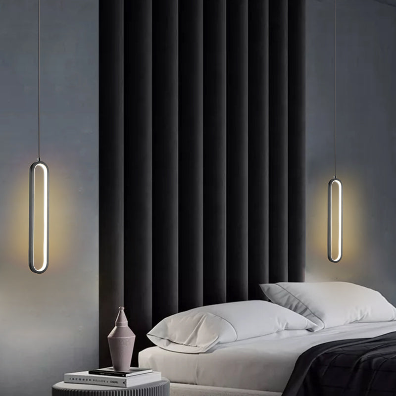 Chambre à coucher en suspension d'éclairage minimalisme kit de pendentif linéaire pour chambre à coucher
