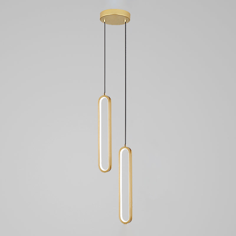 Chambre à coucher en suspension d'éclairage minimalisme kit de pendentif linéaire pour chambre à coucher