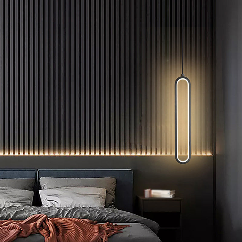 Chambre à coucher en suspension d'éclairage minimalisme kit de pendentif linéaire pour chambre à coucher