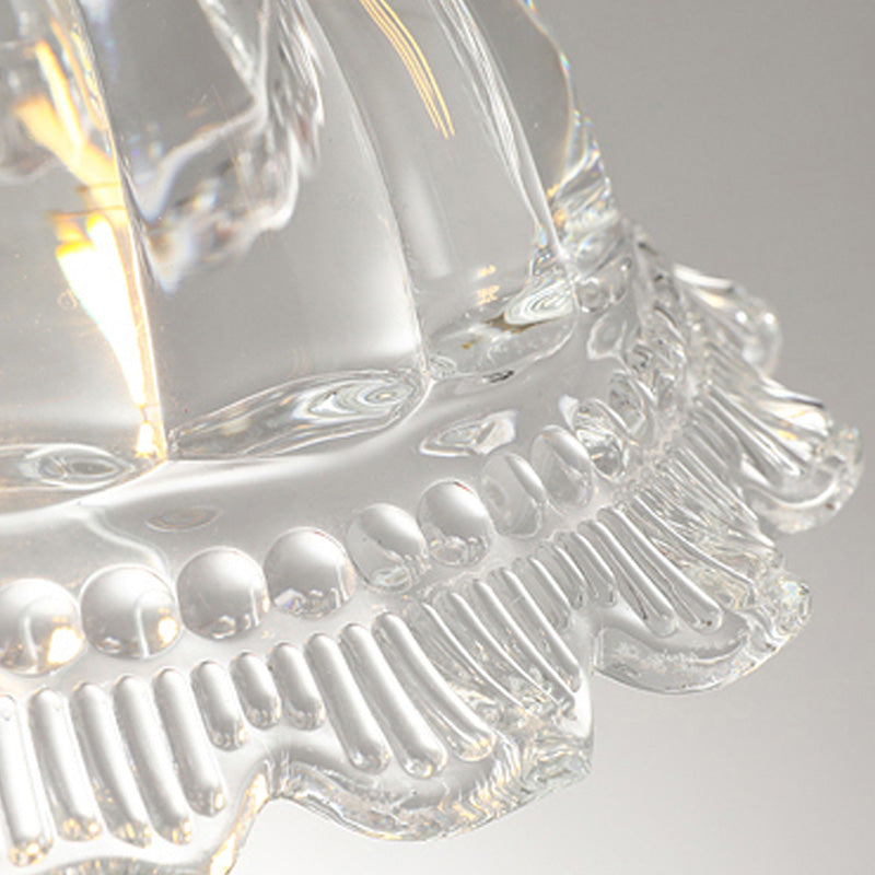 Pendre en verre en cuivre Fleur Fleur Pendre moderne pour salle à manger