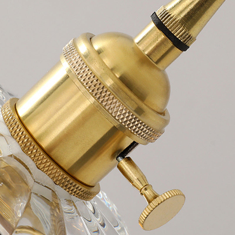 Pendre en verre en cuivre Fleur Fleur Pendre moderne pour salle à manger