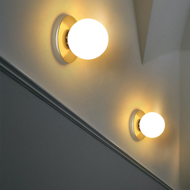 Opal Glass Global Plafonnier encastré moderne à 1 lumière avec auvent gris/blanc/vert/bois