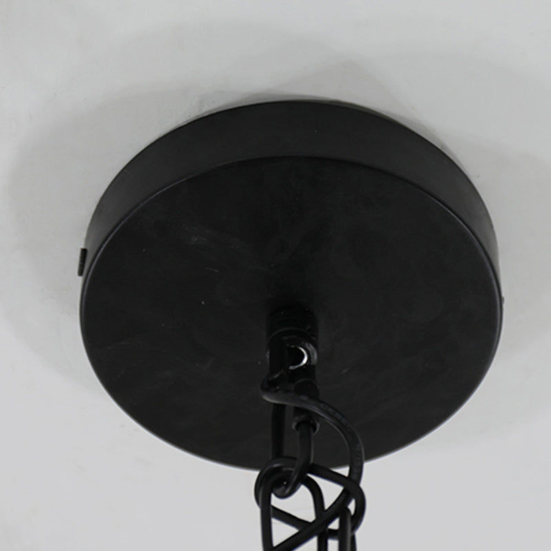 Forme de baril Éclairage suspendu en verre de style moderne 1 pendentif léger pour chambre à coucher