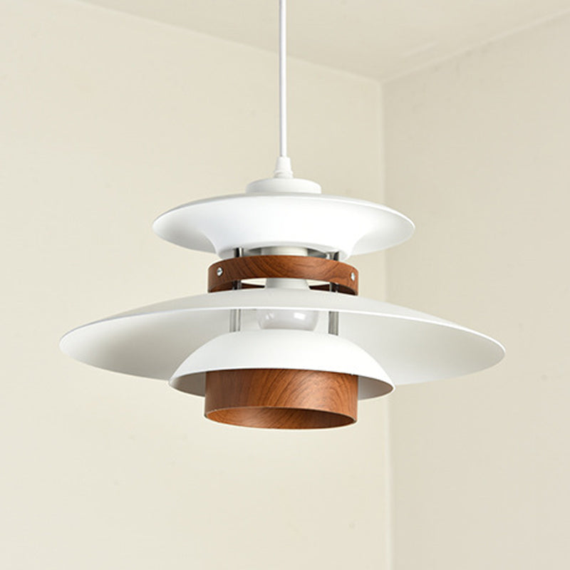 Éclairage suspendu de forme unique Métal de style moderne 1 pendentif léger avec bois