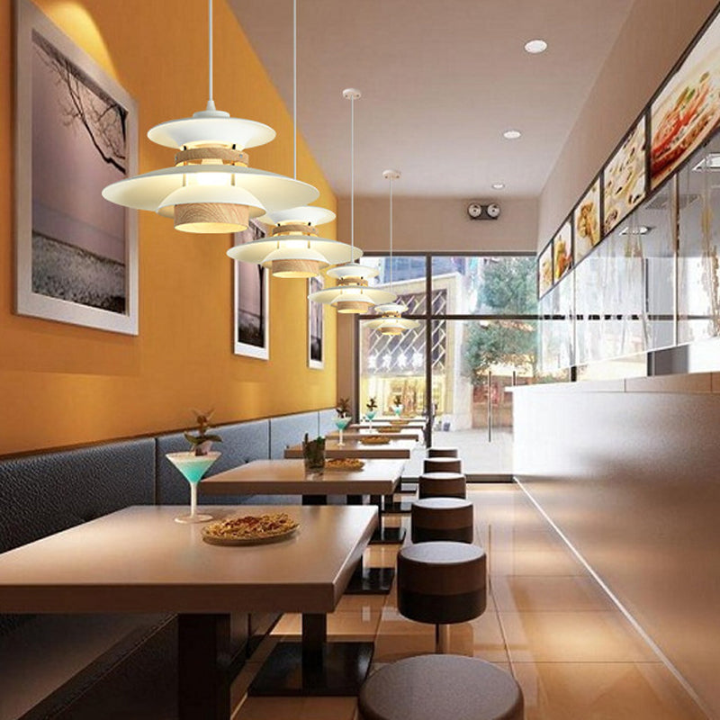 Éclairage suspendu de forme unique Métal de style moderne 1 pendentif léger avec bois