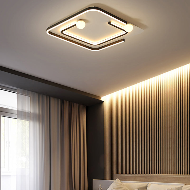 4 Lights Simplicity Flush Mount Lighting LED Flush Mounted Ceiling Lights for Dining Room