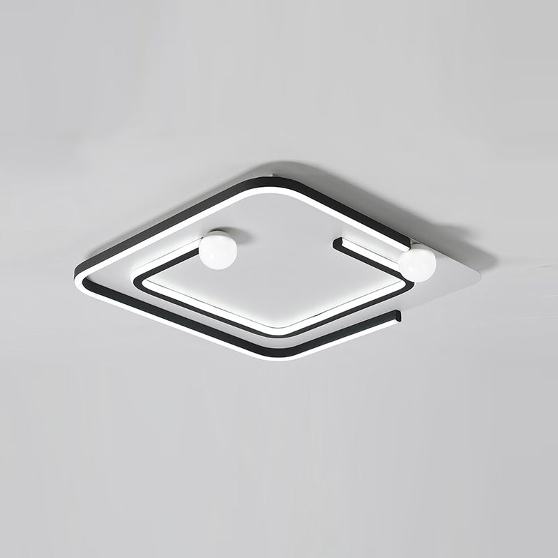 Illuminazione da incasso a 4 luci Semplicità Plafoniere a LED da incasso per sala da pranzo