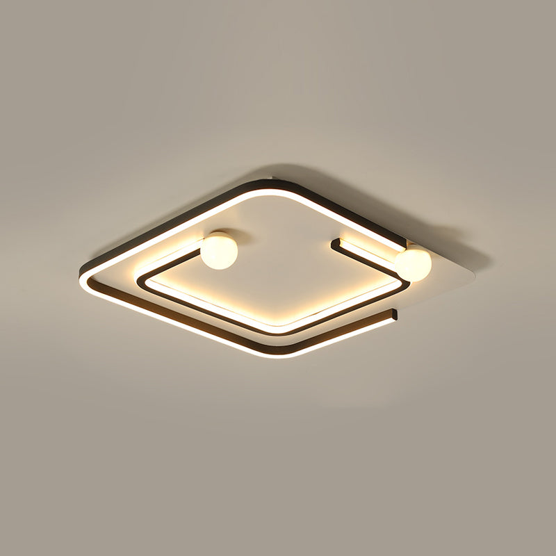 4 Lights Simplicity Flush Mount Lighting LED Flush Mounted Ceiling Lights for Dining Room