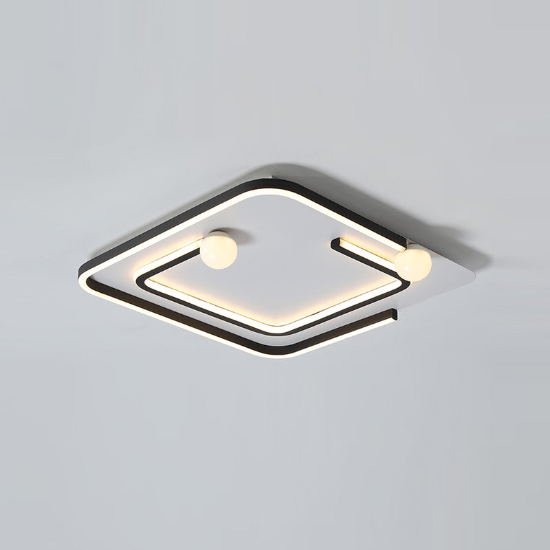 4 Lights Simplicity Flush Mount Lighting LED Flush Mounted Ceiling Lights for Dining Room