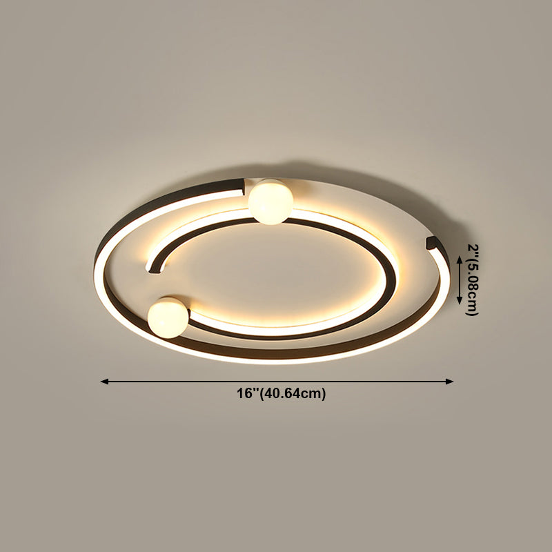 4 Lights Simplicity Flush Mount Lighting LED Flush Mounted Ceiling Lights for Dining Room