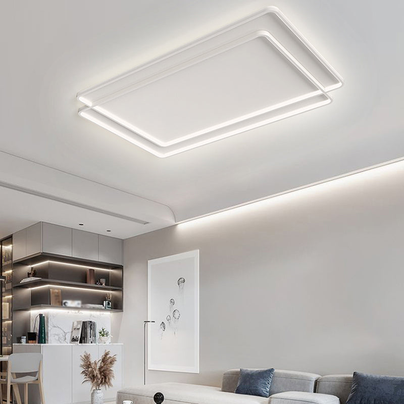 White Simplicity Flush Mount Lighting LED Flush Mounted Ceiling Lights for Dining Room