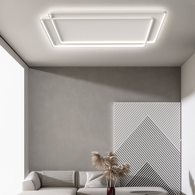 White Simplicity Flush Mount Lighting LED Flush Mounted Ceiling Lights for Dining Room