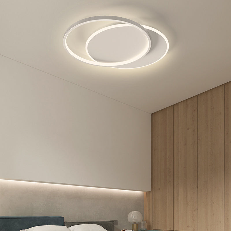 White Simplicity Flush Mount Lighting LED Flush Mounted Ceiling Lights for Dining Room