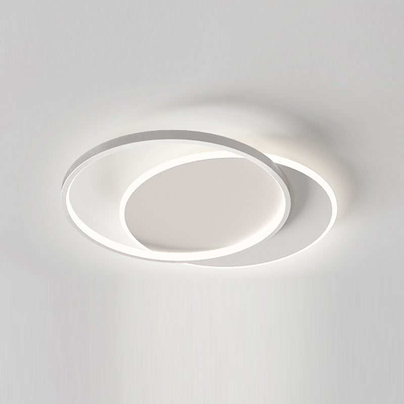 White Simplicity Flush Mount Lighting LED Flush Mounted Ceiling Lights for Dining Room