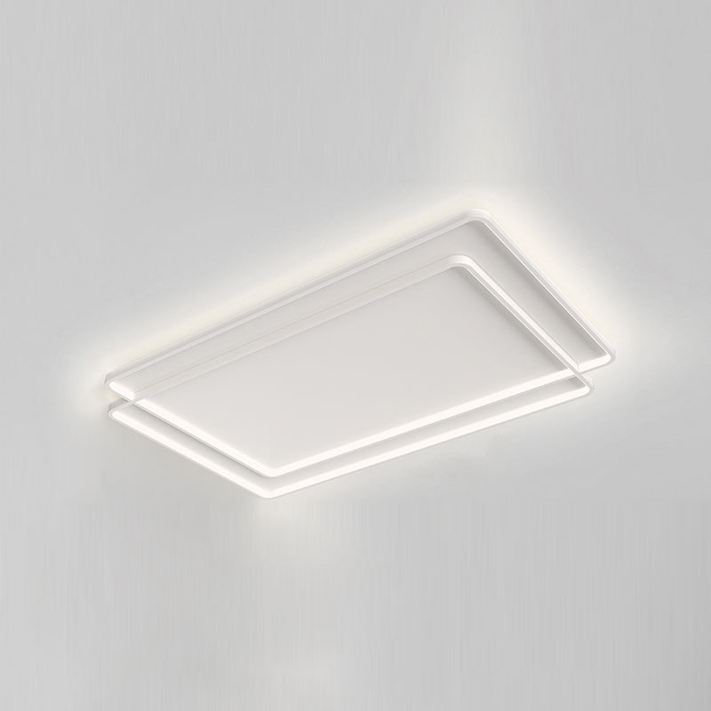 White Simplicity Flush Mount Lighting LED Flush Mounted Ceiling Lights for Dining Room