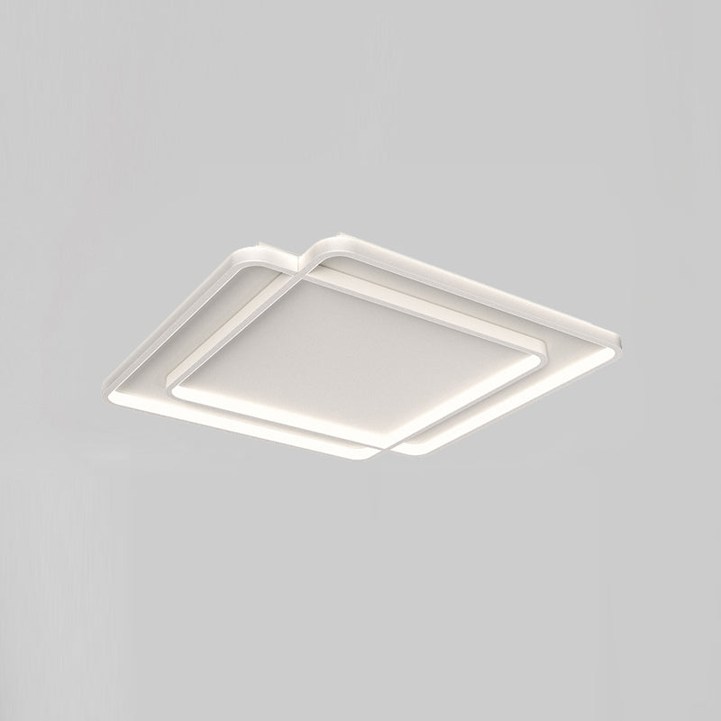 White Simplicity Flush Mount Lighting LED Flush Mounted Ceiling Lights for Dining Room