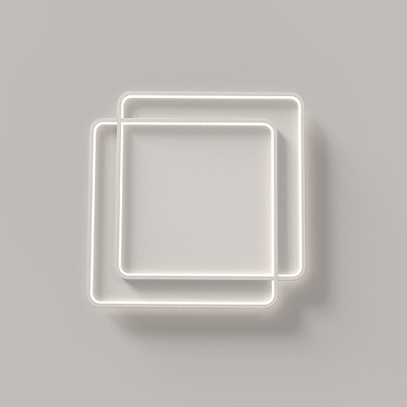 White Simplicity Flush Mount Lighting LED Flush Mounted Ceiling Lights for Dining Room