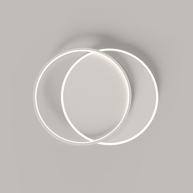 White Simplicity Flush Mount Lighting LED Flush Mounted Ceiling Lights for Dining Room
