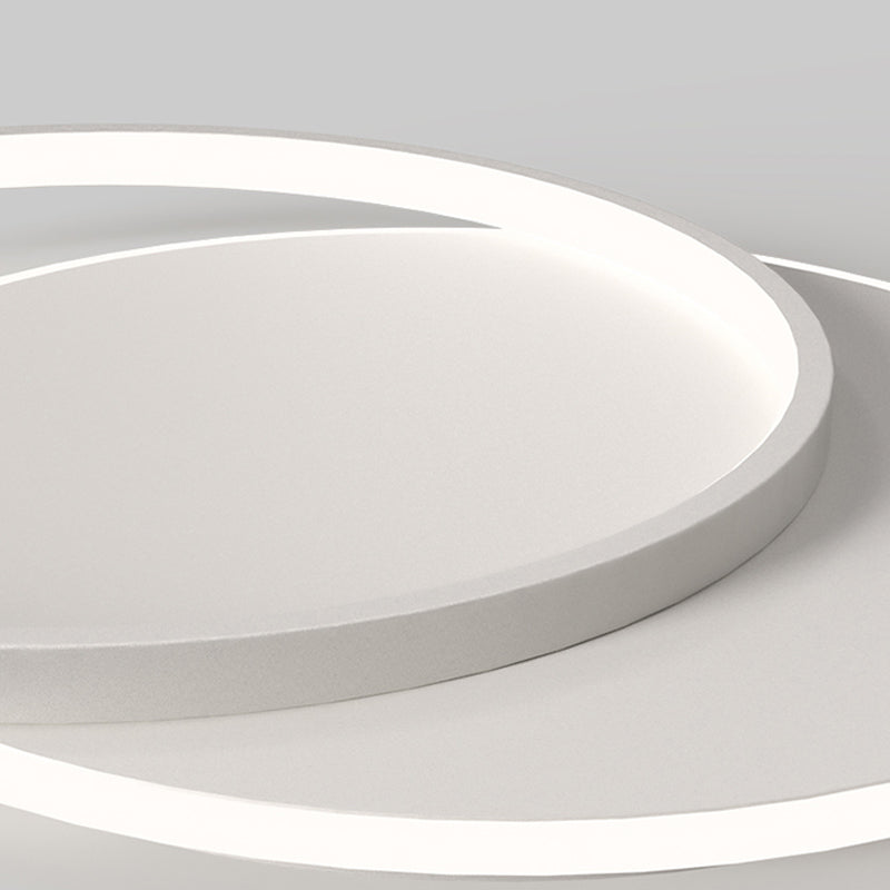 White Simplicity Flush Mount Lighting LED Flush Mounted Ceiling Lights for Dining Room