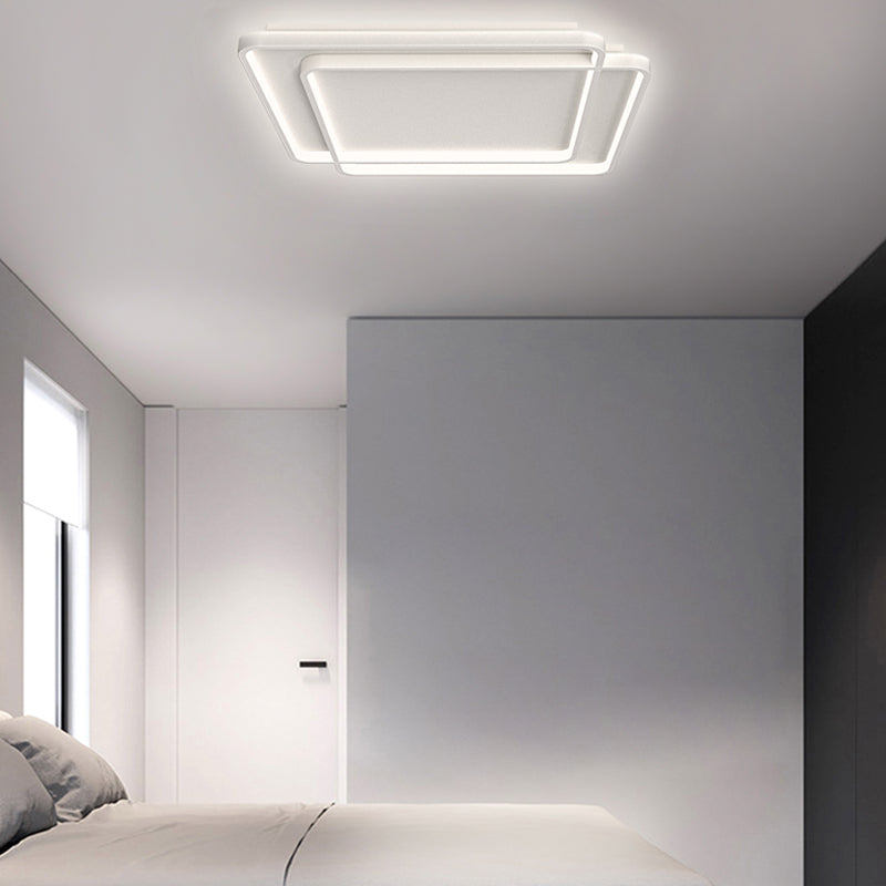 White Simplicity Flush Mount Lighting LED Flush Mounted Ceiling Lights for Dining Room
