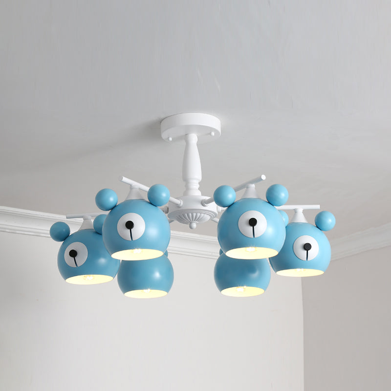 Modern Style Chandelier Light Nordic Macaron Metal Pendant Light for Living Room