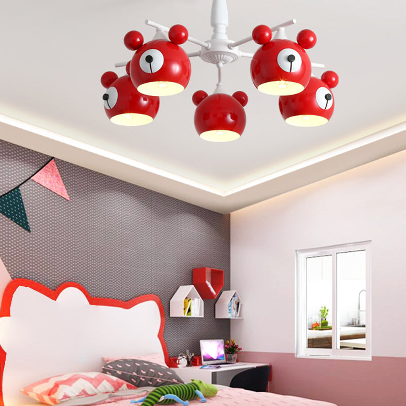 Modern Style Chandelier Light Nordic Macaron Metal Pendant Light for Living Room