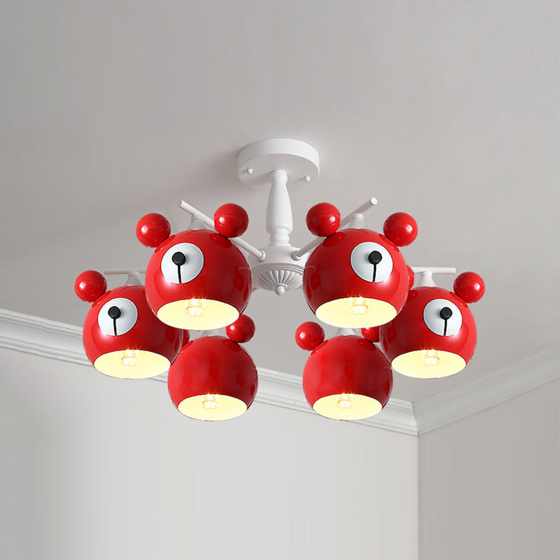 Modern Style Chandelier Light Nordic Macaron Metal Pendant Light for Living Room