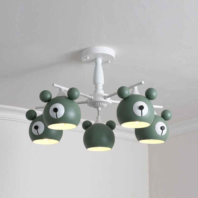 Modern Style Chandelier Light Nordic Macaron Metal Pendant Light for Living Room